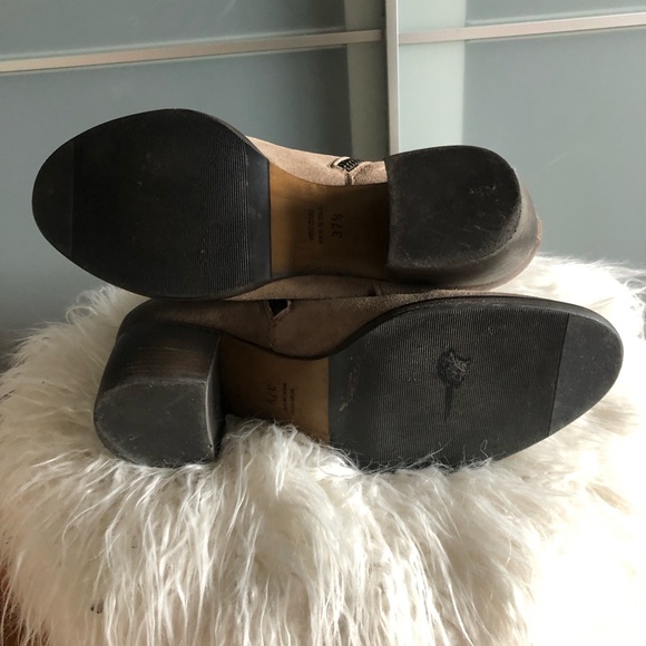 Vero Cuoio Light Tan/Greyish Suede Boots. - Picture 12 of 13